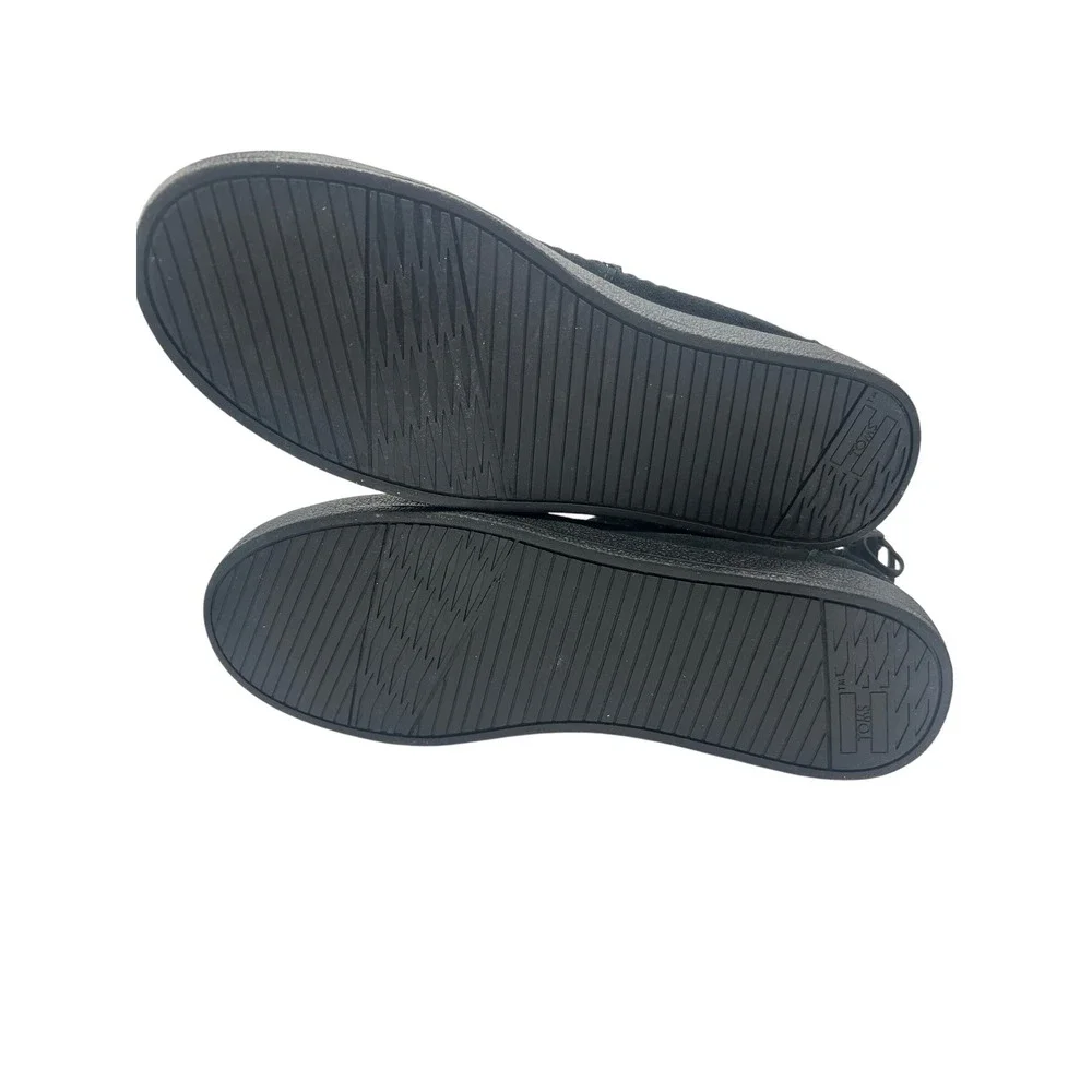 New TOMS‎ Nepal Pull on Ankle Boots Suede Trim Back Detail Navy Women's Size 8M